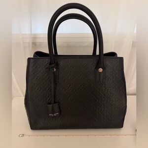 Henri Bendell Black leather Embossed Handbag